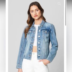 Blank NYC Distressed Denim Jacket- Size Small 🩵